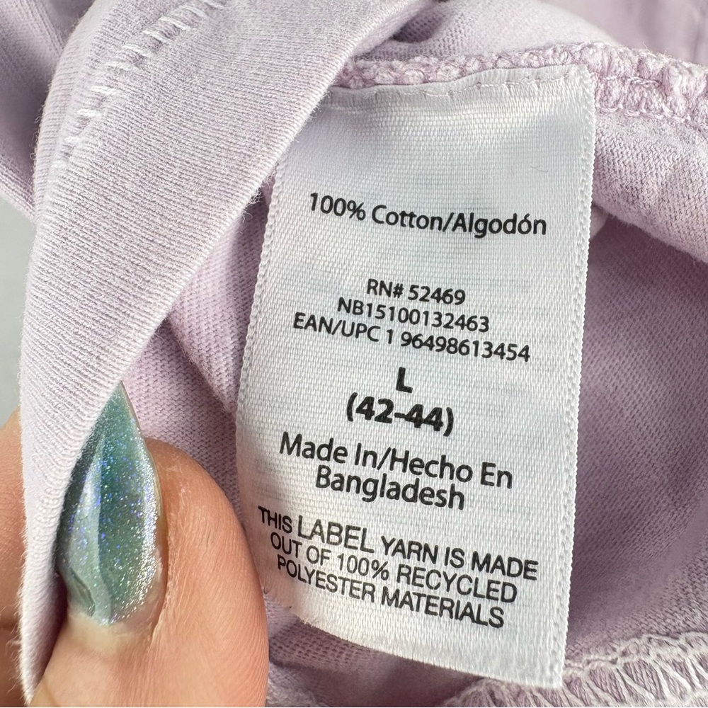 VTG Single-stitch No Boundaries Purple Short Sleeve Tee Oversized Fit L - Picture 9 of 9